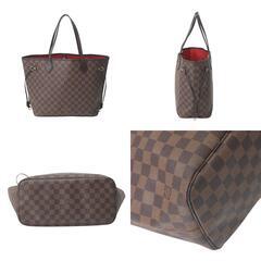 ルイヴィトン N51105 トートバッグ ブラウン  LOUIS VUITTON ネヴァーフルMM 廃盤 ダミエの画像