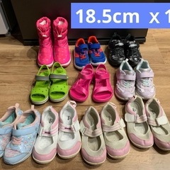 キッズ　まとめ売り スニーカー サンダル 長靴 上履き　レインブーツ　計27足の画像