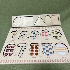 【0歳〜】形と数字(どうぶつ)のパズルの画像