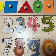 【0歳〜】形と数字(どうぶつ)のパズルの画像
