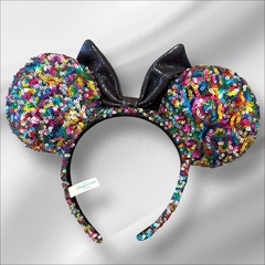 ディズニーランド購入 ミニーマウス カチューシャ スパンコールの画像