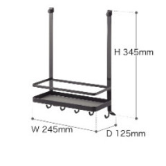 レンジフード調味料ラック タワー　山崎実業 の画像