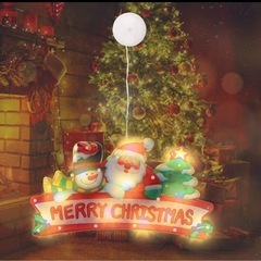 サンタクロース クリスマスツリー スノーマン LEDイルミネーションライト(未使用品)の画像