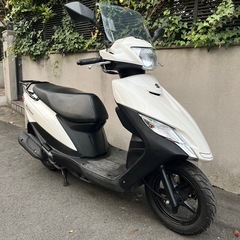 アドレス125 美車 実働車自賠責たっぷり令和12年4月まで スクリーン付　ウーバー、通勤通学に スマホホルダー付の画像