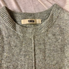 ニット　ワンピース　FUR FUR あったかいの画像