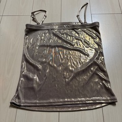 ゴールドサテンキャミソールの画像