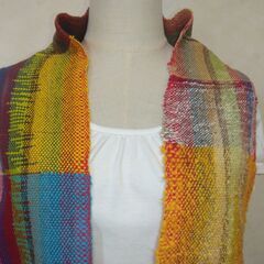 ストール　さをり織りの画像