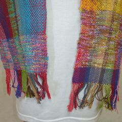 ストール　さをり織りの画像