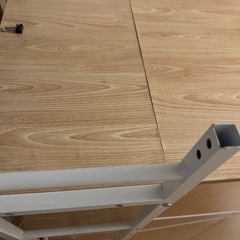 DEVAISE デスク ラック付きデスク パソコンデスク ラック付き 幅120*奥行56cm モニターアーム対応 ナチュラ 儿の画像