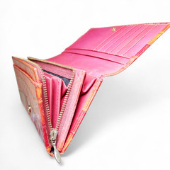 Guy Laroche 長財布 レッド クロコダイル柄の画像