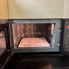 電子レンジ 18L ブラックの画像