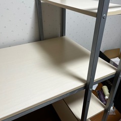 120×60×75cm デスク（可拆卸・棚付き）の画像