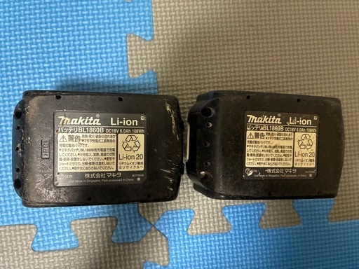 【2個セット】マキタ　18Vバッテリー　BL1860B 