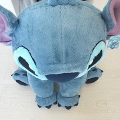 [新品] コストコ スティッチ 特大ぬいぐるみ BIGサイズ ブランケット入りの画像