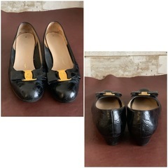 サルバトーレフェラガモ【23.5㎝位】パンプス☆クリーニングお手入れ済6337の画像