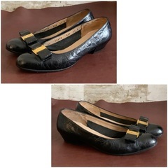 サルバトーレフェラガモ【23.5㎝位】パンプス☆クリーニングお手入れ済6337の画像