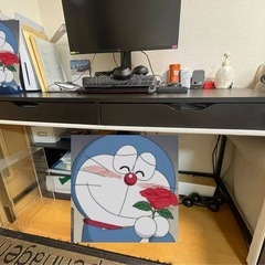 イケヤ　ALEX アレクス デスク、ダークグレー、の画像