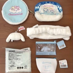 【新品&美品】シナモロールグッズ 7点セット ポーチ ヘアバンド キーホルダーの画像