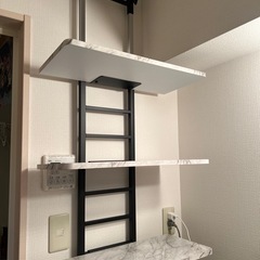 ランドリー　突っ張り棒　棚の画像