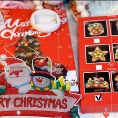 サンタクロース クリスマスツリー スノーマン LEDイルミネーションライト(未使用品)の画像