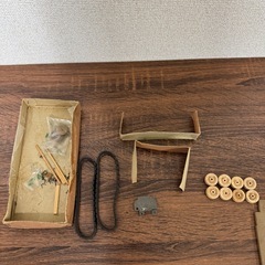 稀少当時物　雪上車　ペンギン号【木製模型】PENGUIN SOW BOATの画像