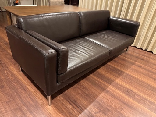 IKEA 2.5人掛け　レザーソファ