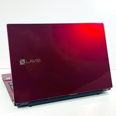 【開店セール✨】鮮やかレッド×高画質フルHD！ LAVIE / 8GB SSD512GB / Blu-ray搭載 / Windows11 ノートパソコン  の画像