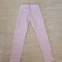 GU ピンク 長ズボン ウエスト調整付き ボトムス ボトムス パンツ 130cm 子供服 キッズ 女の子の画像