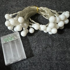 イルミネーションライト2モード 6m 40球 電球色 電池式の画像