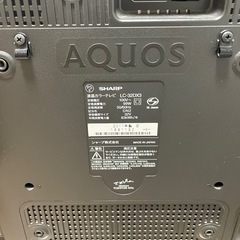 SHARP LC-32DX3 32インチ液晶テレビ
の画像