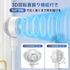 サーキュレーター 扇風機 兼用【2024新登場＆節電対策】 扇風機 の画像