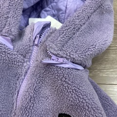 X-girl 140 リバーシブル　アウター　紫　小学生　女の子　中綿　新品の画像