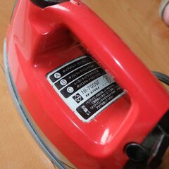 昭和レトロ ナショナル 松下電器 スチームアイロン NI-700SF レッド 赤 レトロ家電 アンティークの画像