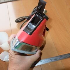 昭和レトロ ナショナル 松下電器 スチームアイロン NI-700SF レッド 赤 レトロ家電 アンティークの画像