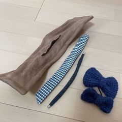 冬物ヘアアクセサリー リボン ワイヤー ゴムの画像