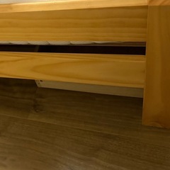 【引き取り12/1〜】ニトリ　シングルベッド　収納付きの画像