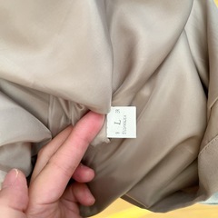 【レディース】 フード付き　トレンチコート　ロングコート　Lの画像