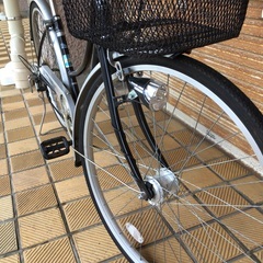 26インチママチャリ　シマノ6段変速　パナソニックLEDオートライトの画像