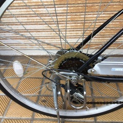 26インチママチャリ　シマノ6段変速　パナソニックLEDオートライトの画像