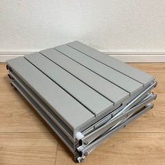 キャンプ用品　アルミ3段シェルフ　収納の画像