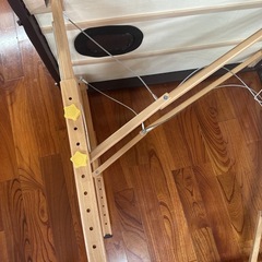 軽量木製折りたたみベッド 超美品の画像