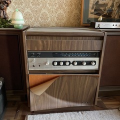 家具調ステレオ　レコードの画像