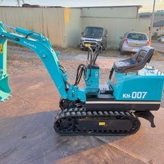 クボタ ミニユンボ　KH-007★ ゴムキャタ　0.7トンクラス　　全国陸送可能　下取りOK  の画像