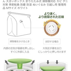 圧縮収納BOX  2個セット定価6,086円の画像
