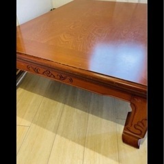 ⭐️大判　こたつ　広々ファミリー向け　高級感　レトロ　　約120cm 掛け90cmの画像