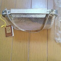 メタルメッシュパーティバック　ブランドグロメッシュ　オーストラリア製　未使用　袋で自宅保管　シミ汚れ無しの画像