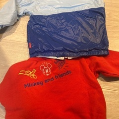 ミキハウスジャケット　と　ミッキートレーナー　100サイズの画像