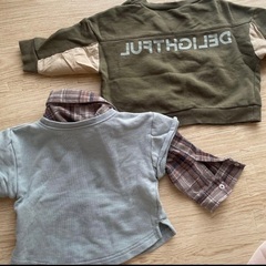 プティマイン　トレーナー　2着セット　80の画像