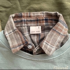 プティマイン　トレーナー　2着セット　80の画像