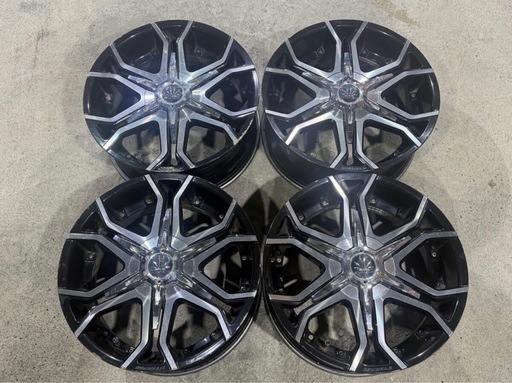 難有 CRIMSON MYRTLE BULLHORN クリムソン マーテル ブルホーン ブラックポリッシュ 20インチ 8.5J +45 10-108/114.3 アルミホイール 4本